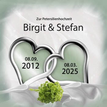 Petersilienhochzeit Schieferbild